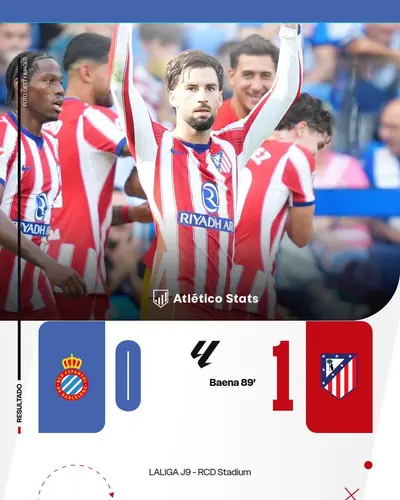 Espanyol 0-1 Atlético de Madrid: Baena fima la sexta